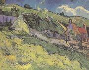 Vincent Van Gogh Thatched Cottages (nn04) oil